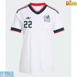 Billiga Mexiko Hirving Lozano #22 Bortatröja Dam VM 2026 Kortärmad